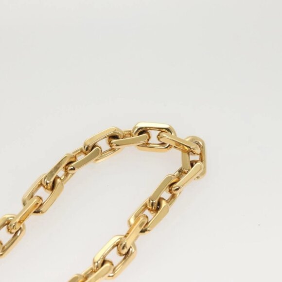 LOUIS VUITTON Necklace LV Edge Chain Cadena GP Necklace Gold - Picture 14 of 16